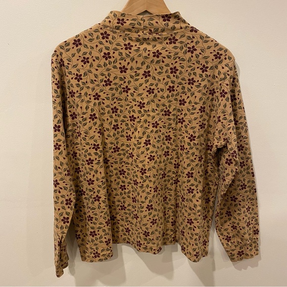 Lands’ End mock neck long sleeve top - Picture 4 of 14